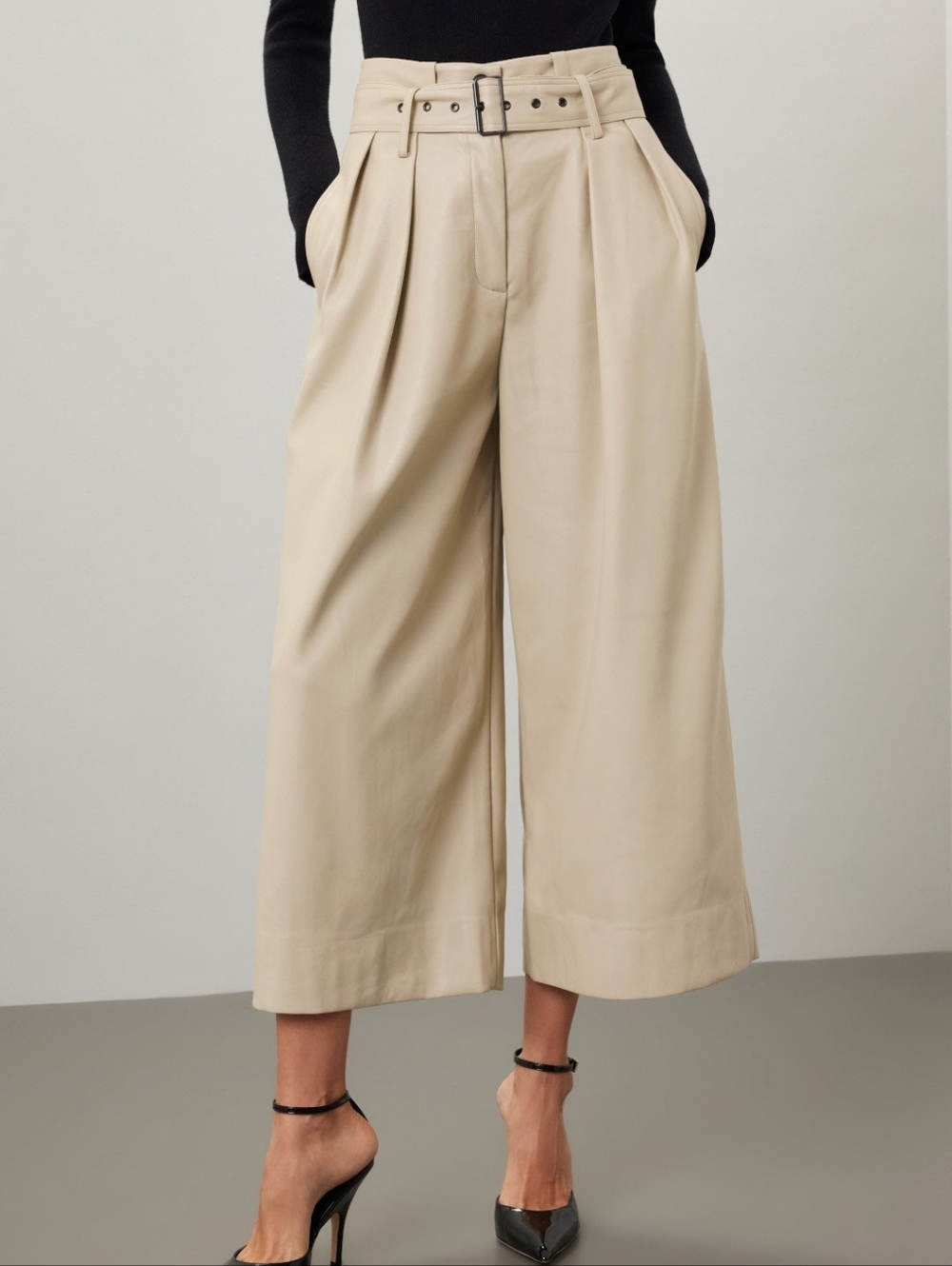 Eudon Choi Faux Leather Pants Size 16